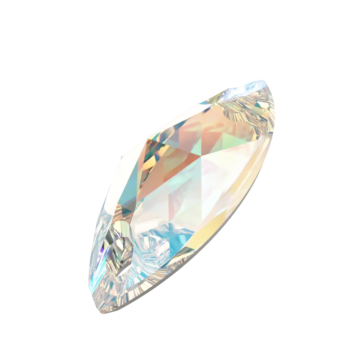 Serinity Sew On Crystals Navette (3223) Crystal Shimmer - Bluestreak Crystals