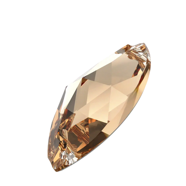 Serinity Sew On Crystals Navette (3223) Light Colorado Topaz - Bluestreak Crystals