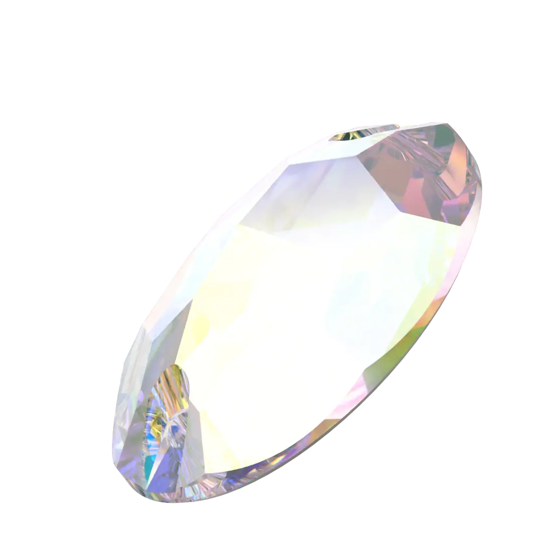 Serinity Sew On Crystals Oval (3210) Crystal AB - Bluestreak Crystals