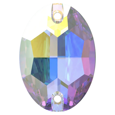Serinity Sew On Crystals Oval (3210) Crystal AB - Bluestreak Crystals