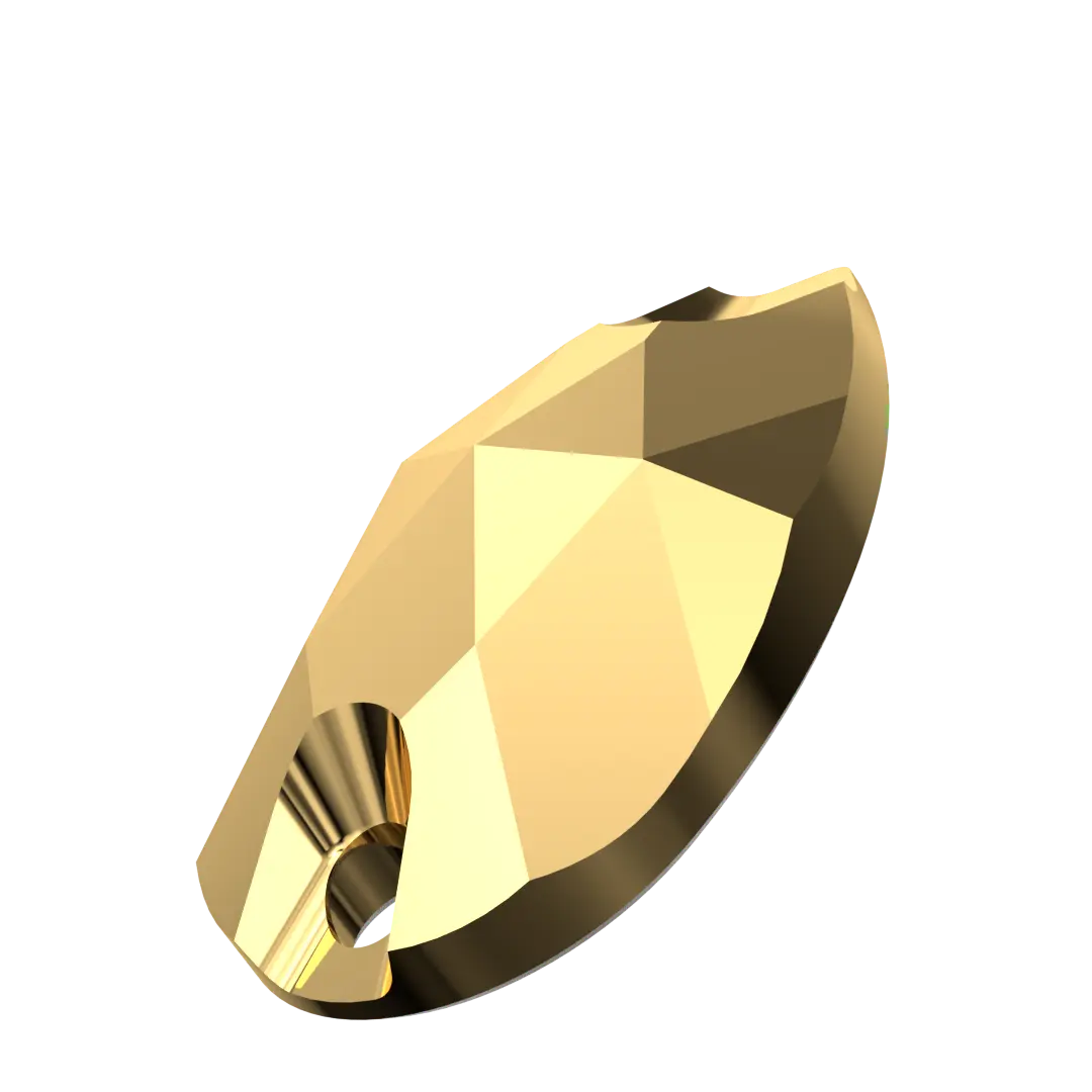 Serinity Sew On Crystals Peardrop (3230) Crystal Aurum - Bluestreak Crystals