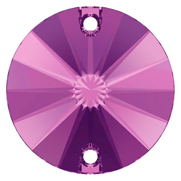 Swarovski Sew On Crystals Rivoli (3200) Amethyst - Bluestreak Crystals