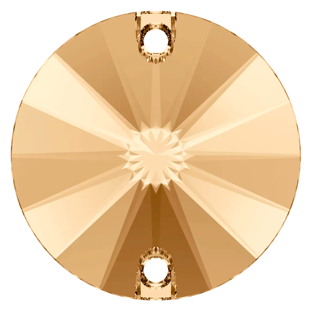 Swarovski Sew On Crystals Rivoli (3200) Crystal Golden Shadow - Bluestreak Crystals