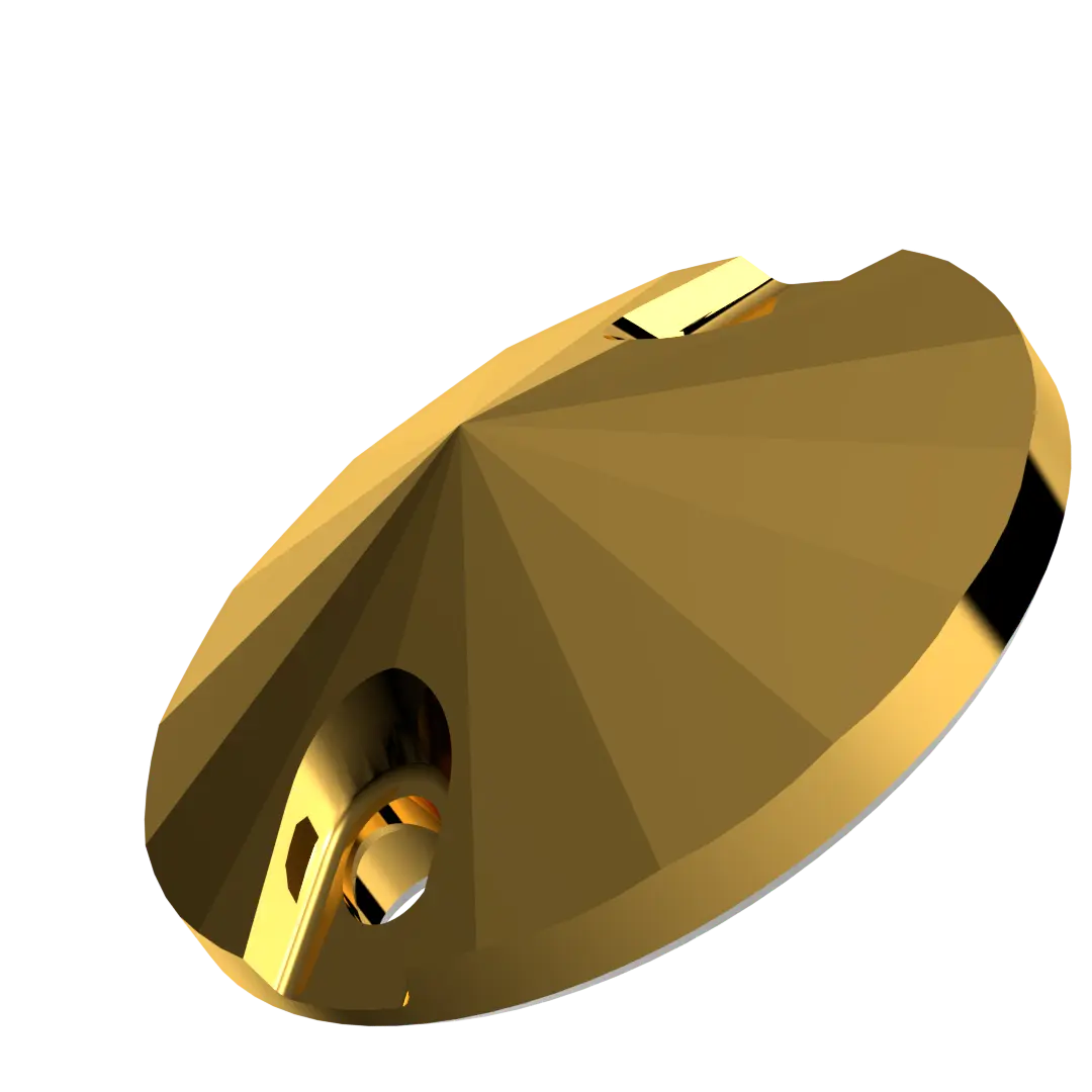 Swarovski Sew On Crystals Rivoli (3200) Crystal Metallic Sunshine - Bluestreak Crystals