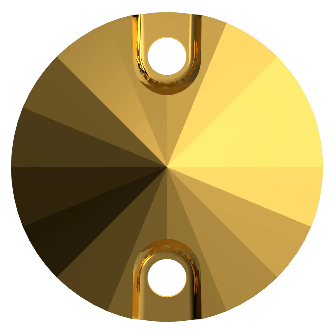 Swarovski Sew On Crystals Rivoli (3200) Crystal Metallic Sunshine - Bluestreak Crystals