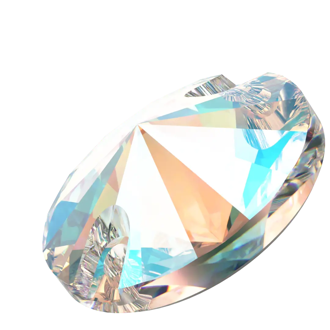 Serinity Sew On Crystals Rivoli (3200) Crystal Shimmer - Bluestreak Crystals