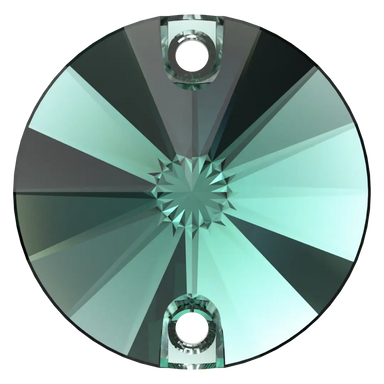 Swarovski Sew On Crystals Rivoli (3200) Emerald - Bluestreak Crystals