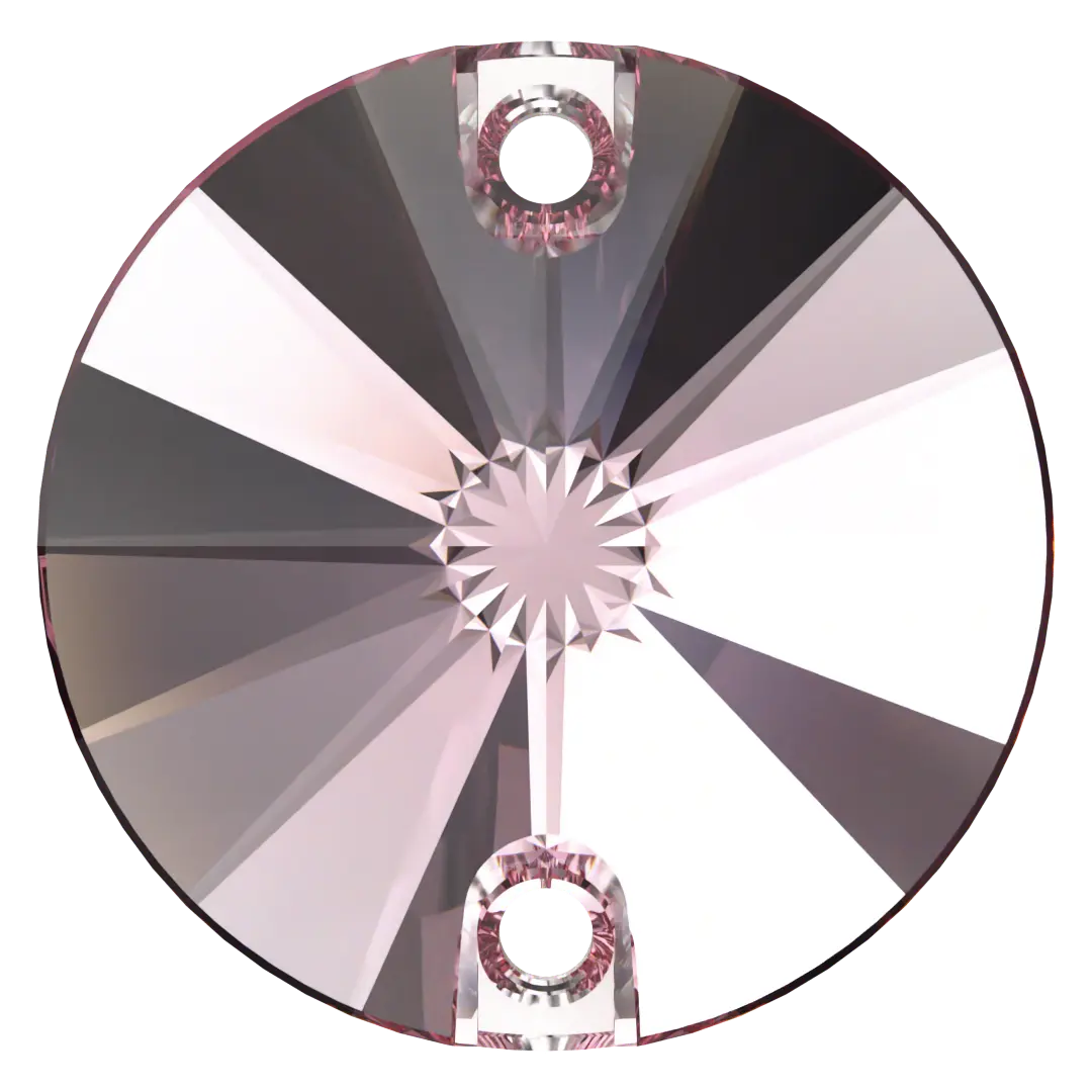 Swarovski Sew On Crystals Rivoli (3200) Light Rose - Bluestreak Crystals