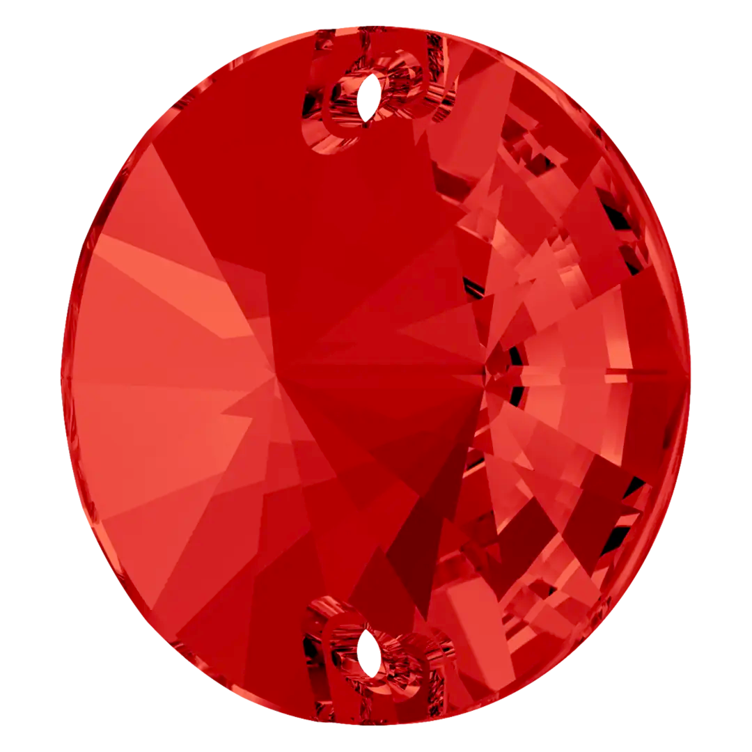 Swarovski Sew On Crystals Rivoli (3200) Light Siam - Bluestreak Crystals