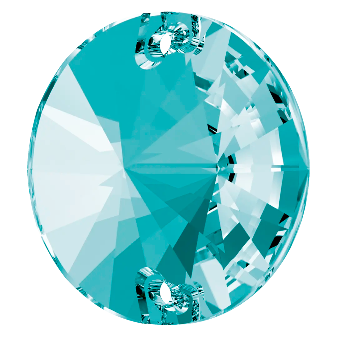 Serinity Sew On Crystals Rivoli (3200) Light Turquoise - Bluestreak Crystals
