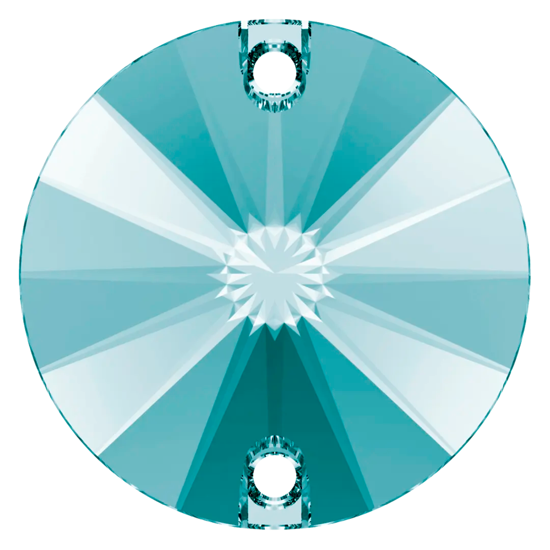 Serinity Sew On Crystals Rivoli (3200) Light Turquoise - Bluestreak Crystals