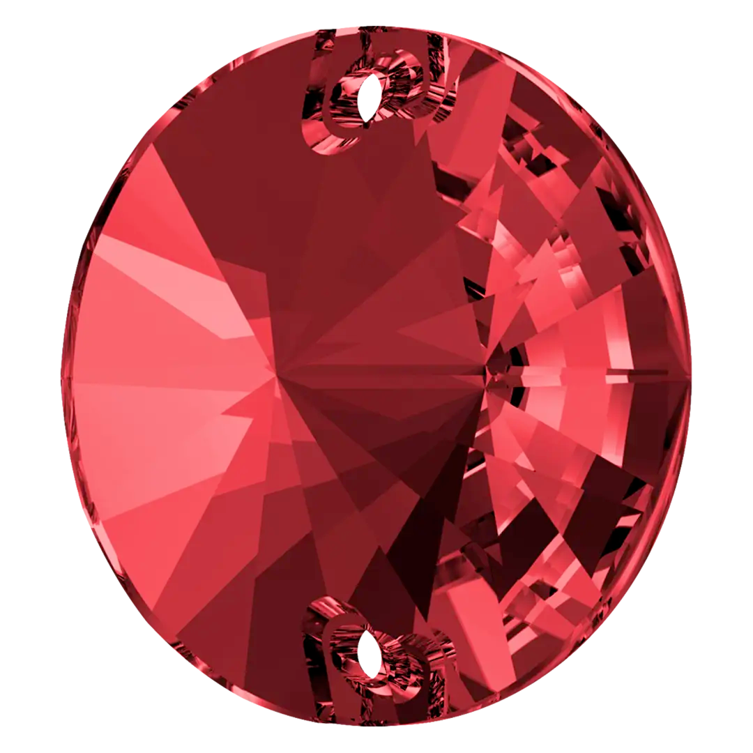 Swarovski Sew On Crystals Rivoli (3200) Scarlet - Bluestreak Crystals