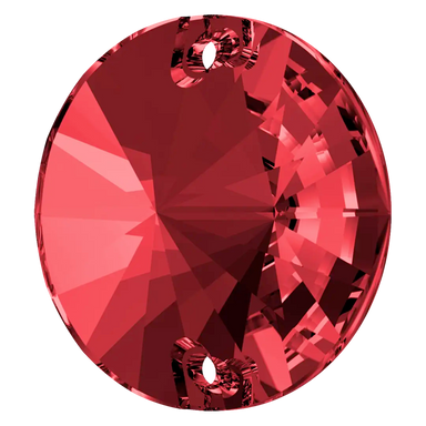 Swarovski Sew On Crystals Rivoli (3200) Scarlet - Bluestreak Crystals