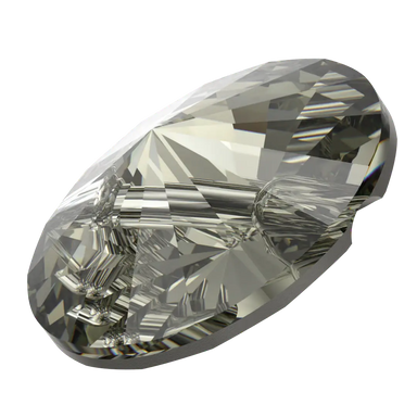 Serinity Sew On Crystals Rivoli Button (3015) Black Diamond - Bluestreak Crystals