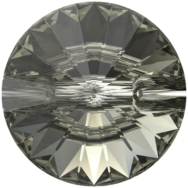 Serinity Sew On Crystals Rivoli Button (3015) Black Diamond - Bluestreak Crystals