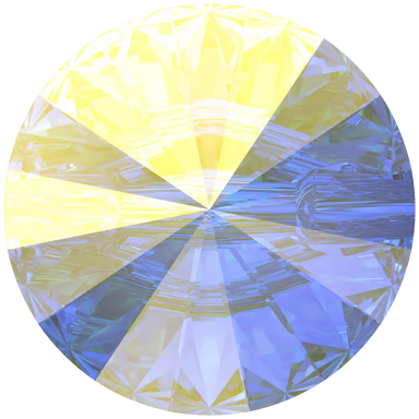 Serinity Sew On Crystals Rivoli Button (3015) Crystal AB - Bluestreak Crystals