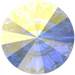 Serinity Sew On Crystals Rivoli Button (3015) Crystal AB - Bluestreak Crystals