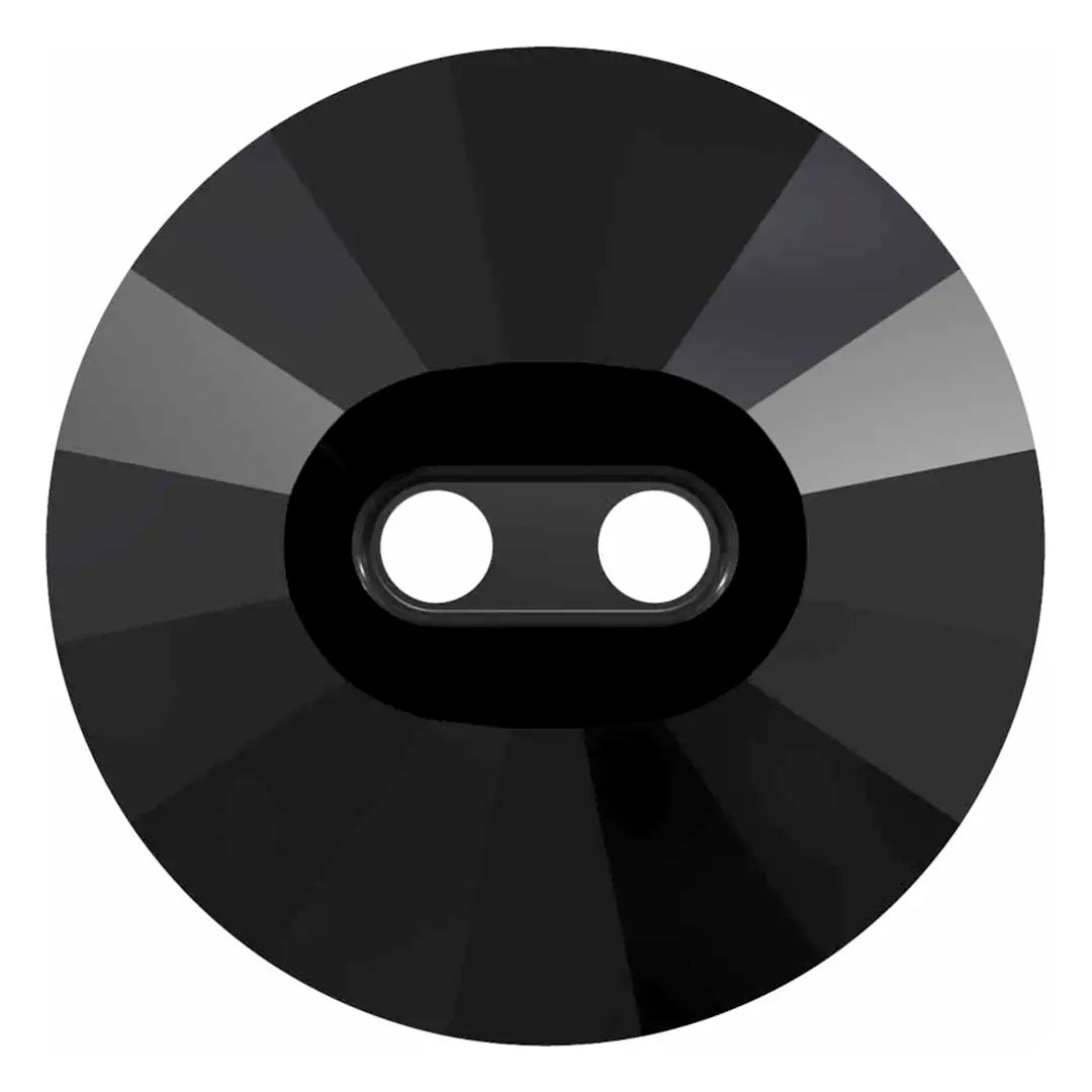 Serinity Sew On Crystals Rivoli Classic Button 2 Holes (3019) Jet UNFOILED - Bluestreak Crystals