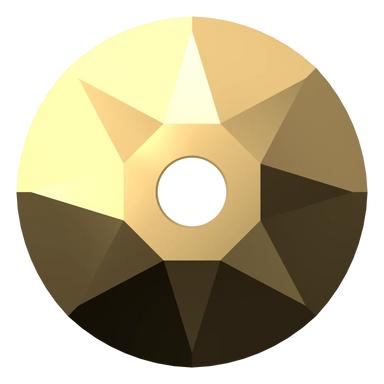 Serinity Sew On Crystals Round Lochrose (3188) Crystal Aurum - Bluestreak Crystals