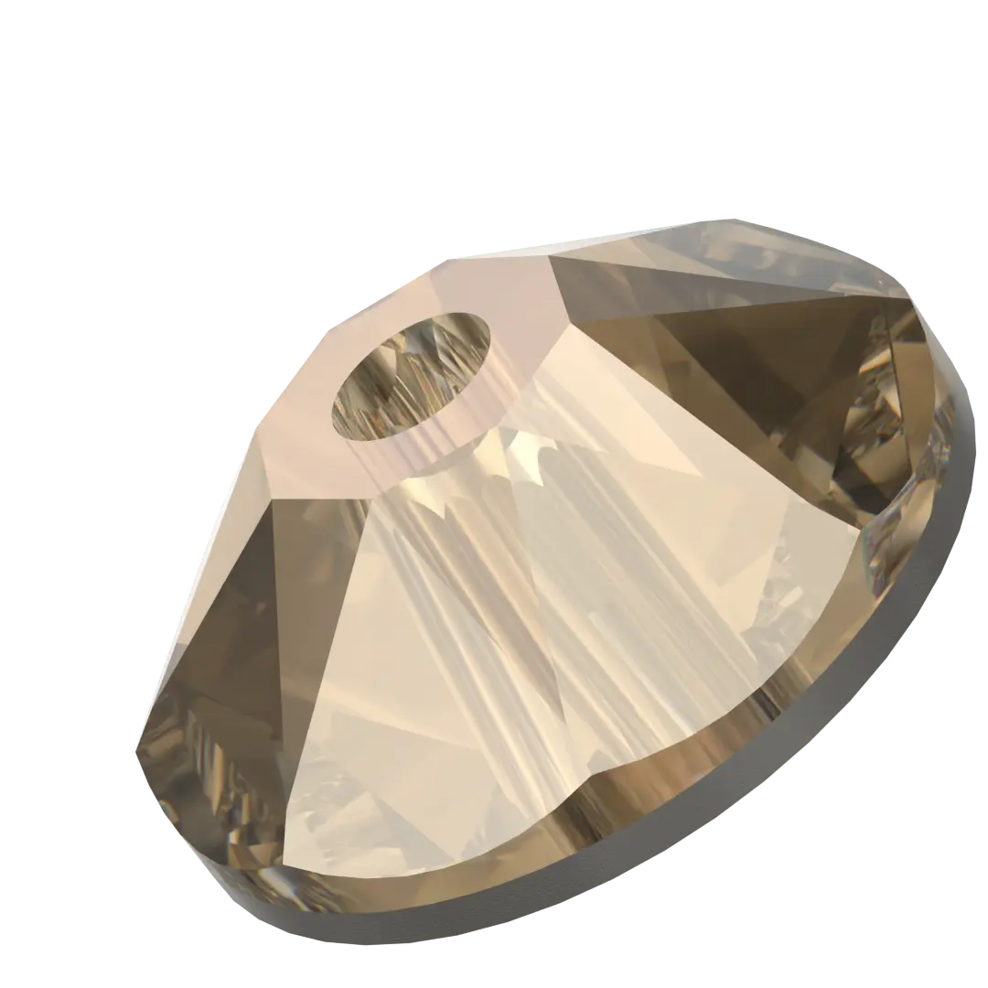 Serinity Sew On Crystals Round Lochrose (3188) Crystal Bronze - Bluestreak Crystals