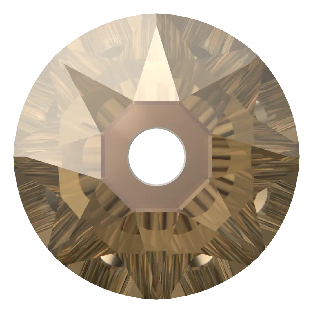 Serinity Sew On Crystals Round Lochrose (3188) Crystal Bronze - Bluestreak Crystals