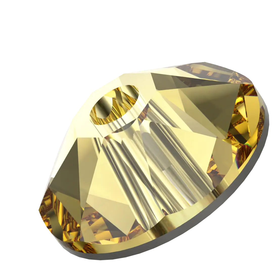 Serinity Sew On Crystals Round Lochrose (3188) Dark Jonquil - Bluestreak Crystals