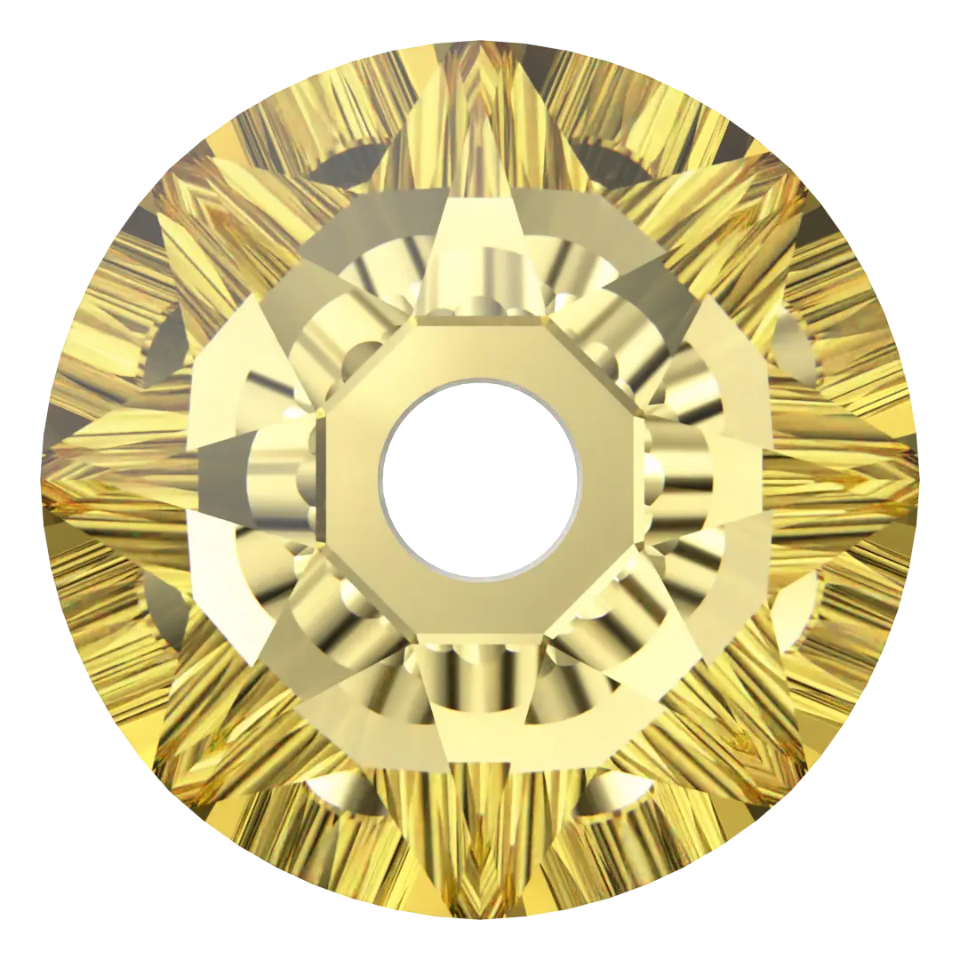 Serinity Sew On Crystals Round Lochrose (3188) Dark Jonquil - Bluestreak Crystals