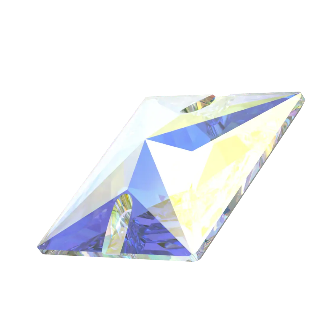 Serinity Sew On Crystals Square (3240) Crystal AB - Bluestreak Crystals