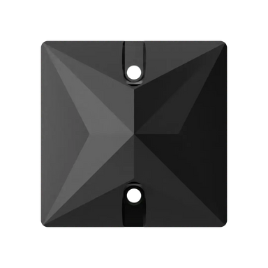 Serinity Sew On Crystals Square (3240) Jet UNFOILED - Bluestreak Crystals