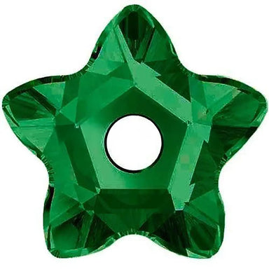 Serinity Sew On Crystals Star Flower (3754) Emerald - Bluestreak Crystals