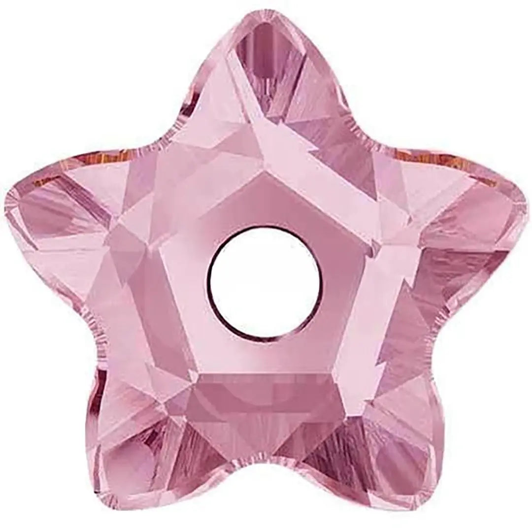 Serinity Sew On Crystals Star Flower (3754) Light Rose - Bluestreak Crystals
