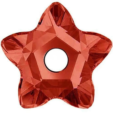 Serinity Sew On Crystals Star Flower (3754) Scarlet - Bluestreak Crystals