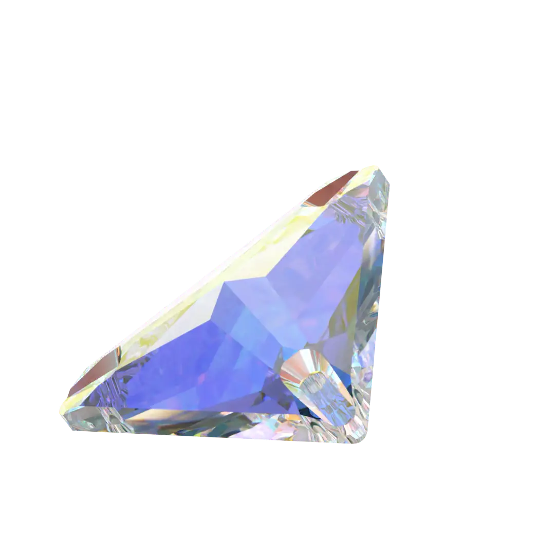 Serinity Sew On Crystals Triangle (3270) Crystal AB - Bluestreak Crystals