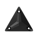 Serinity Sew On Crystals Triangle (3270) Jet UNFOILED - Bluestreak Crystals