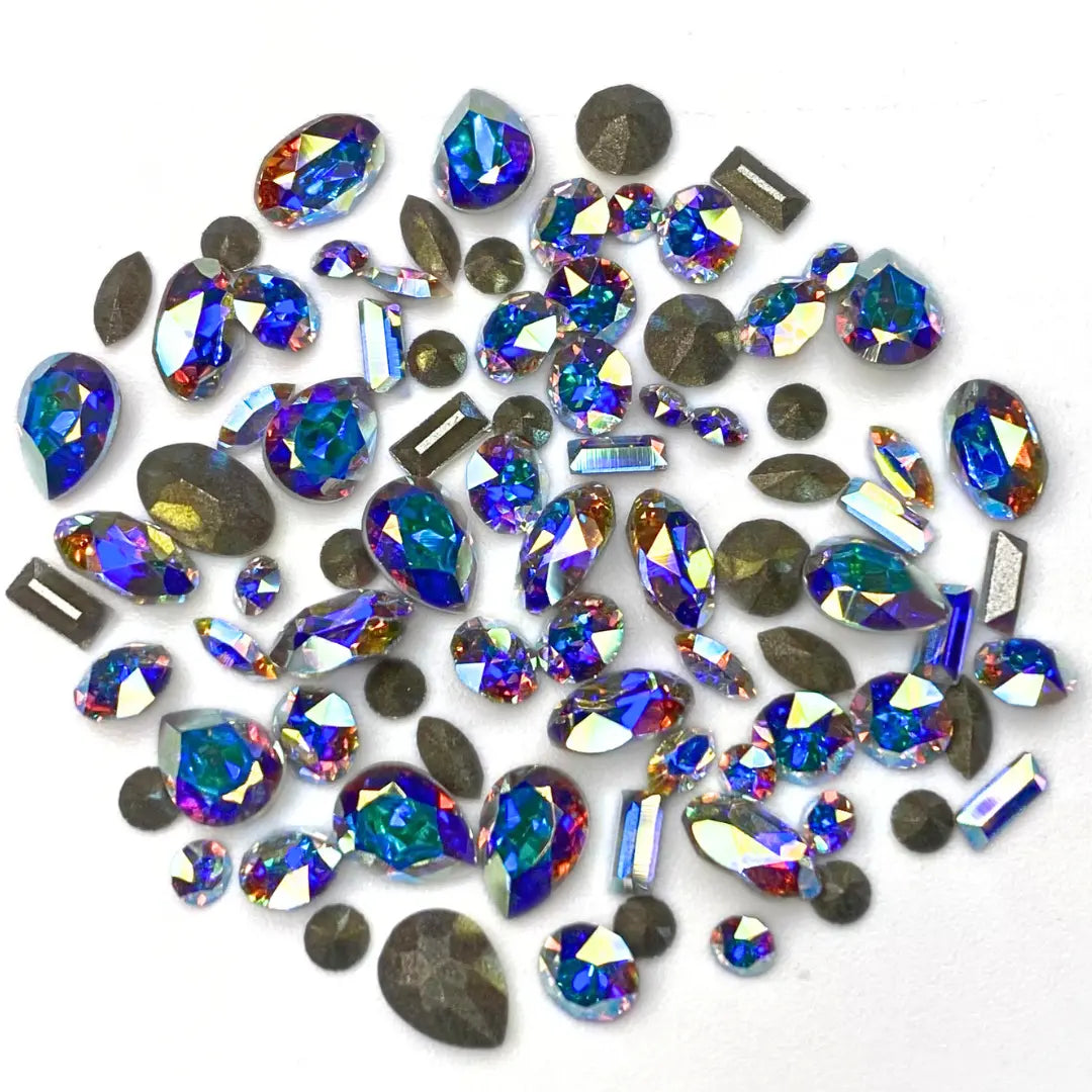 Serinity Stone Mix of Chatons and Fancy Stones Crystal AB - Bluestreak Crystals