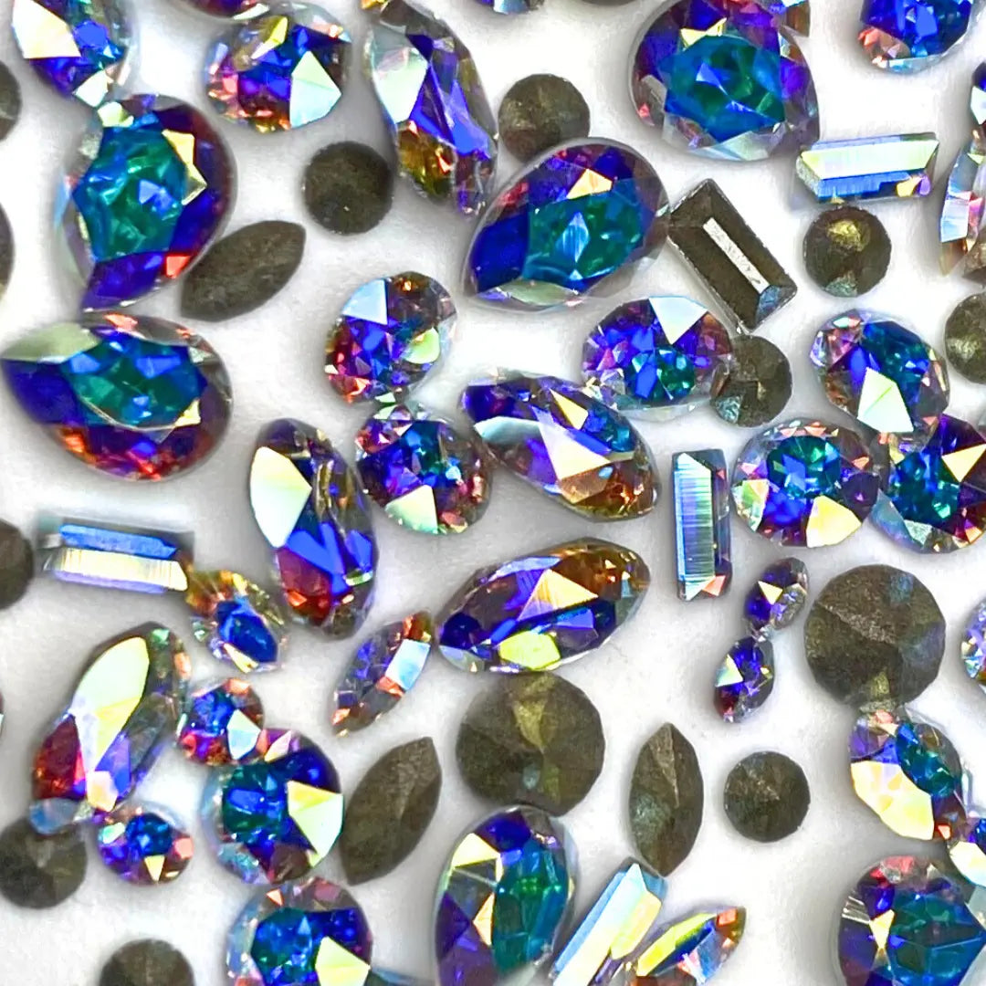 Serinity Stone Mix of Chatons and Fancy Stones Crystal AB - Bluestreak Crystals