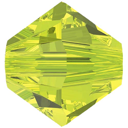 Serinity Crystal Bicone (5328) Beads Citrus Green