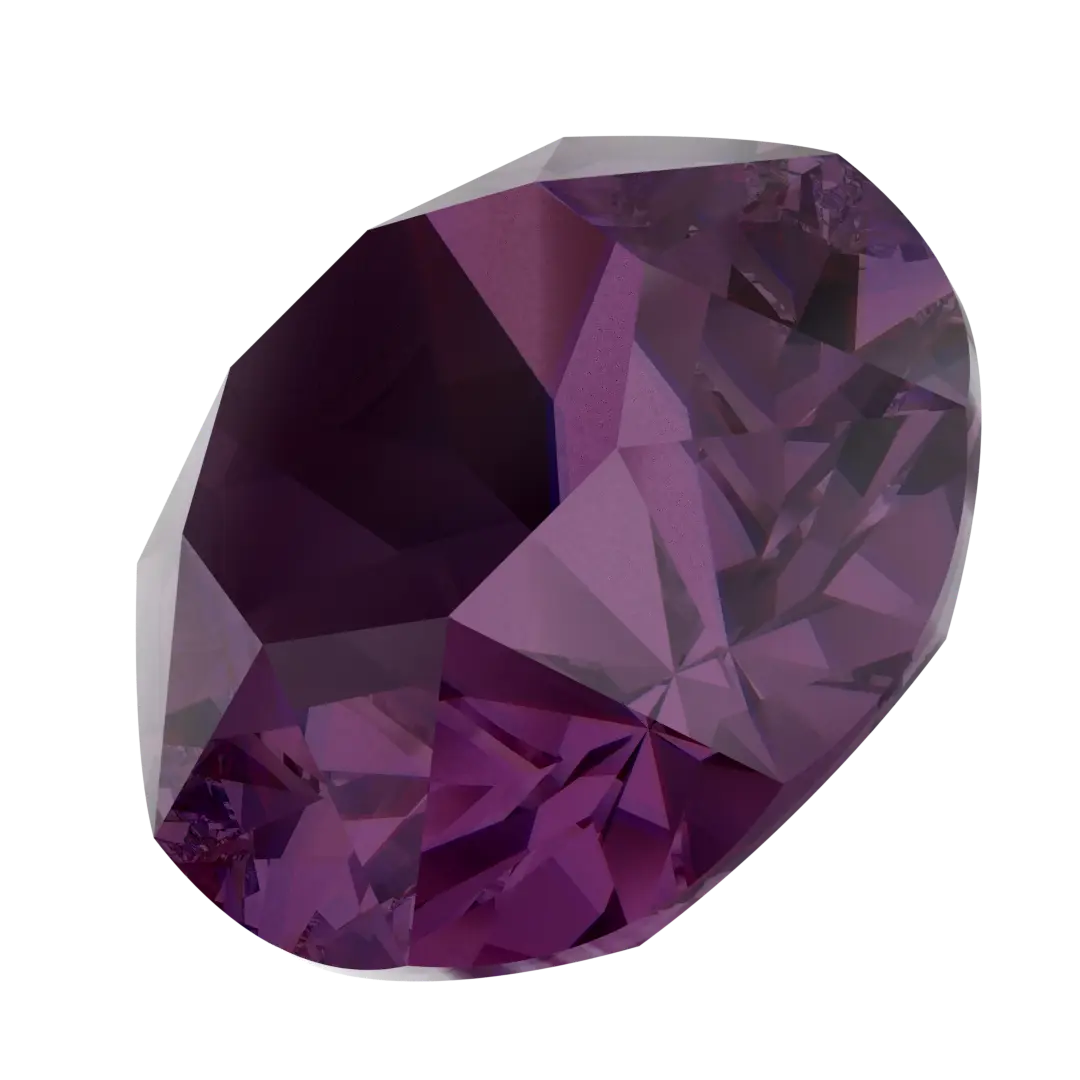 Swarovski Chatons Round Stones (1028 & 1088) Amethyst Ignite UNFOILED - Bluestreak Crystals