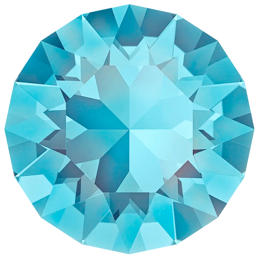 Swarovski Chatons Round Stones (1028 & 1088) Aquamarine - Bluestreak Crystals