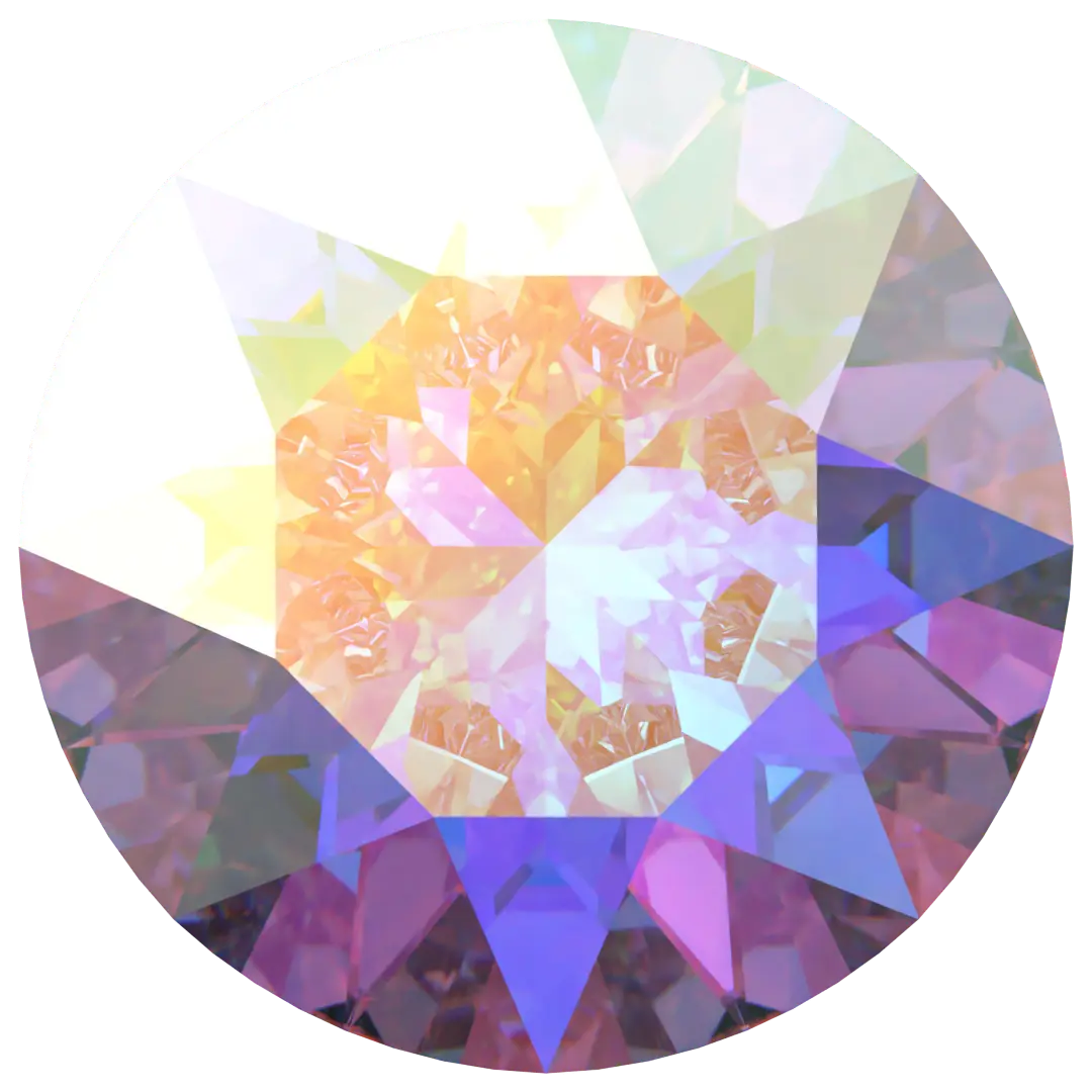 Swarovski Chatons Round Stones (1028 & 1088) Crystal AB - Bluestreak Crystals