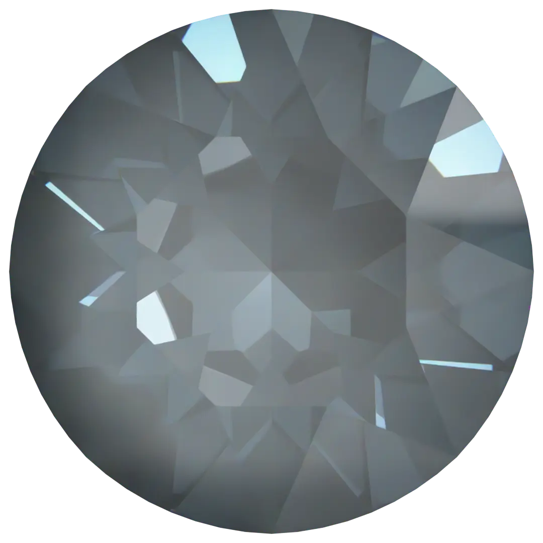 Serinity Chatons Round Stones (1028 & 1088) Crystal Dark Grey Ignite UNFOILED - Bluestreak Crystals