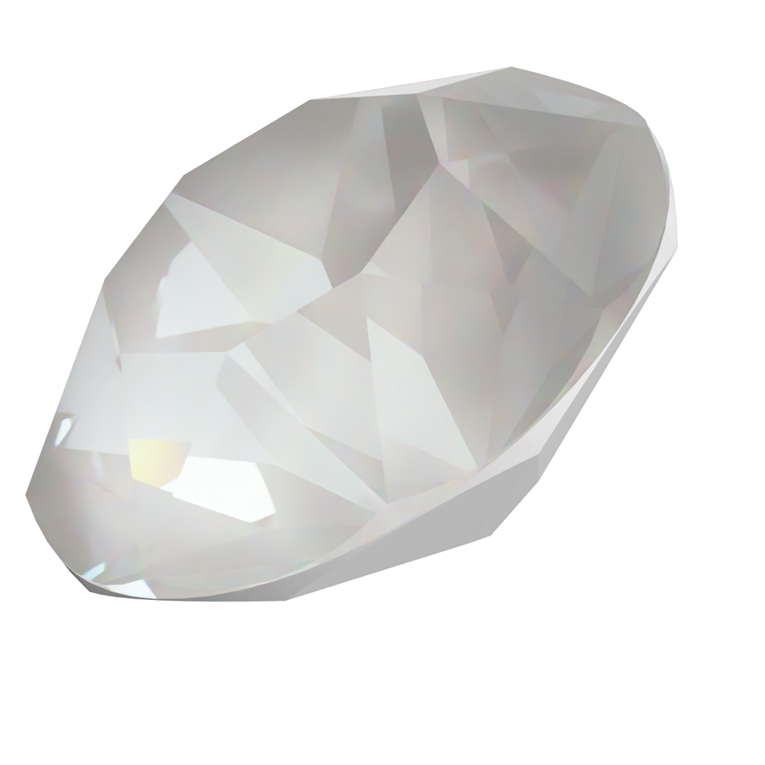 Swarovski Chatons Round Stones (1028 & 1088) Crystal Electric White Ignite UNFOILED - Bluestreak Crystals