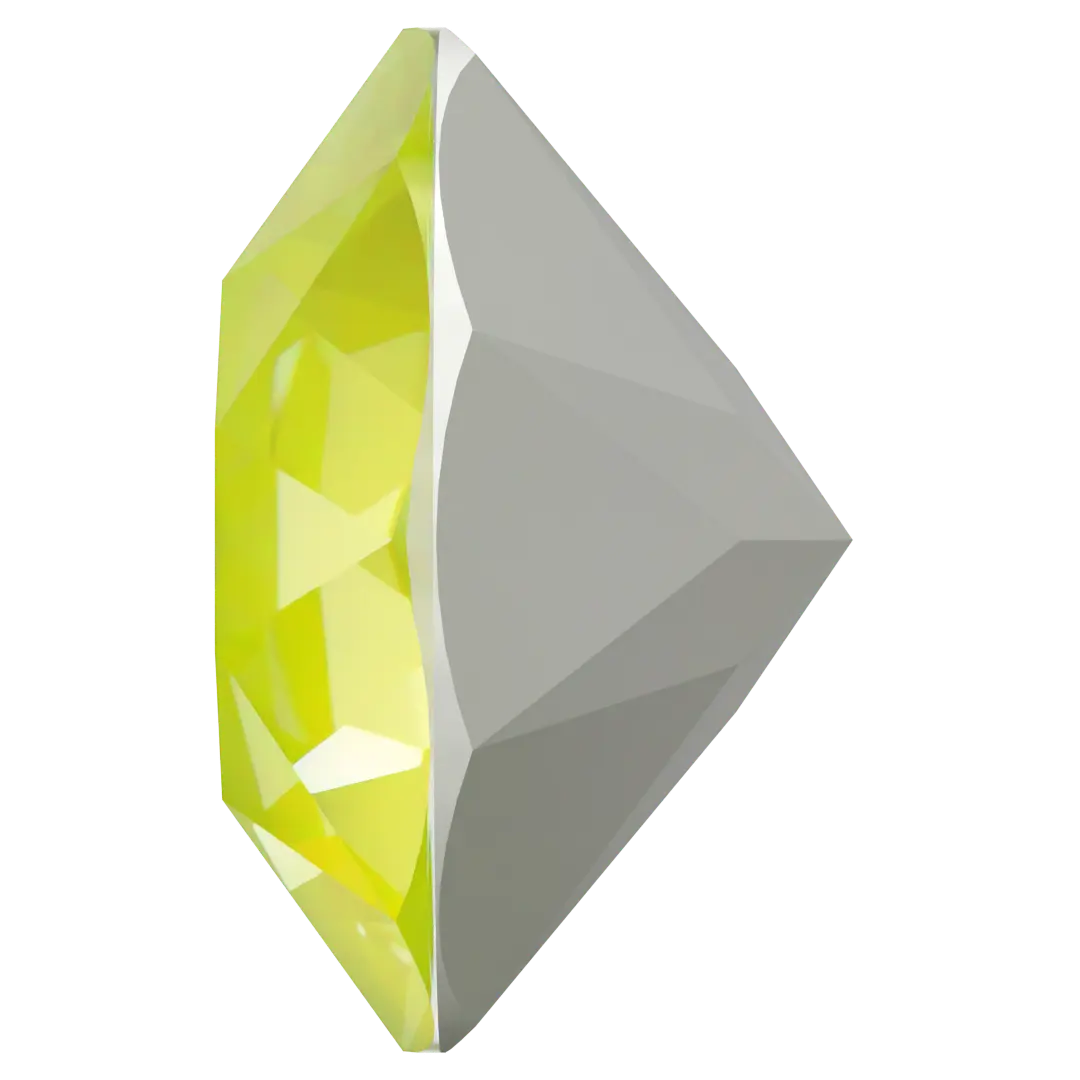 Swarovski Chatons Round Stones (1028 & 1088) Crystal Electric Yellow Ignite UNFOILED - Bluestreak Crystals