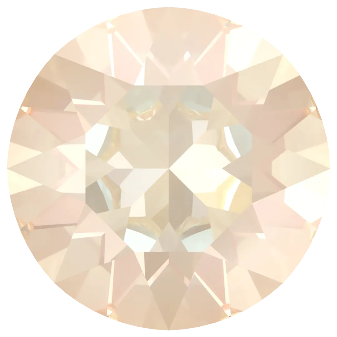 Swarovski Chatons Round Stones (1028 & 1088) Crystal Ivory Cream Delite UNFOILED - Bluestreak Crystals