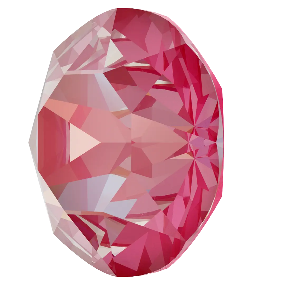 Swarovski Chatons Round Stones (1028 & 1088) Crystal Lotus Pink Delite UNFOILED - Bluestreak Crystals