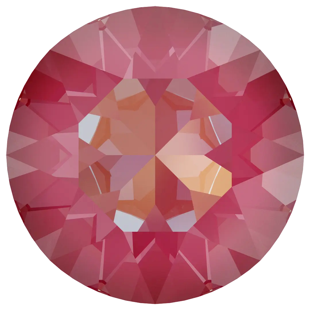 Swarovski Chatons Round Stones (1028 & 1088) Crystal Lotus Pink Delite UNFOILED - Bluestreak Crystals
