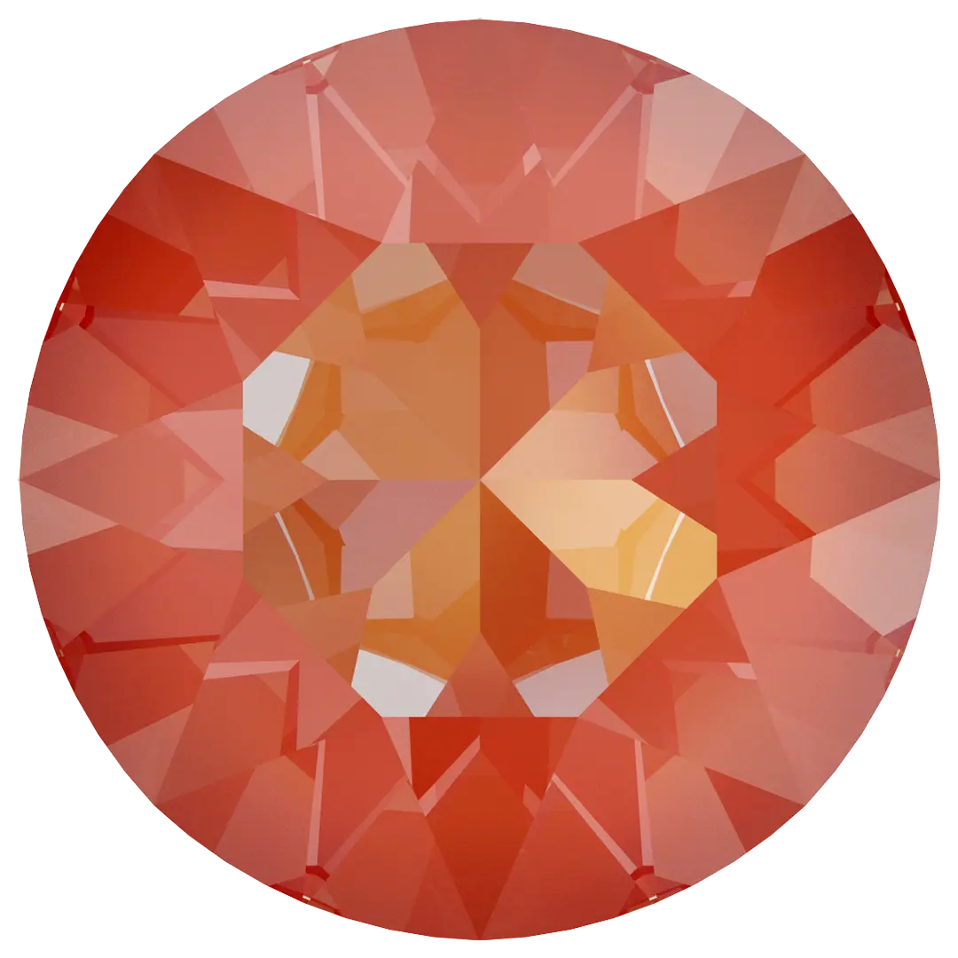 Swarovski Chatons Round Stones (1028 & 1088) Crystal Orange Glow Delite UNFOILED - Bluestreak Crystals