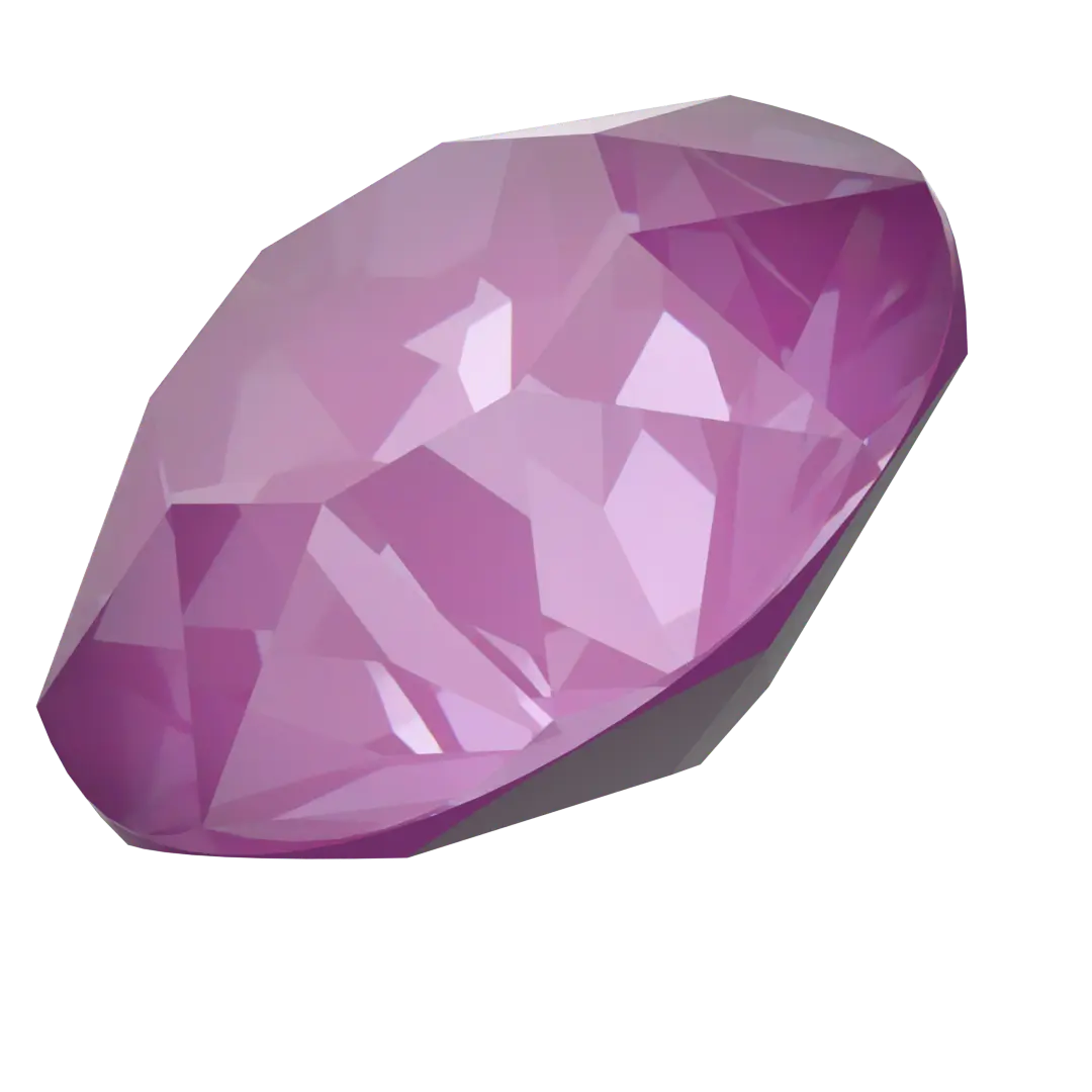 Swarovski Chatons Round Stones (1028 & 1088) Crystal Orchid Ignite UNFOILED - Bluestreak Crystals