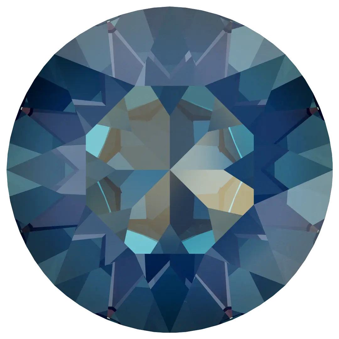 Swarovski Chatons Round Stones (1028 & 1088) Crystal Royal Blue Delite UNFOILED - Bluestreak Crystals