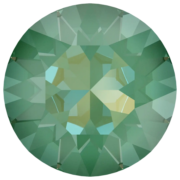 Swarovski Chatons Round Stones (1028 & 1088) Crystal Silky Sage Delite UNFOILED - Bluestreak Crystals